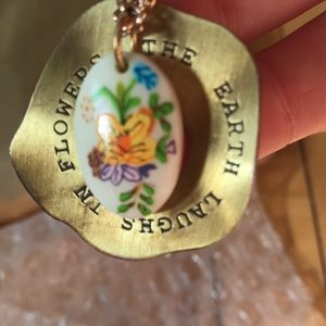 The Earth Laughs In Flowers Pendant Necklace